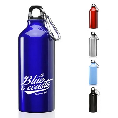 25oz Aluminum Sport Water Bottle with Carabiner