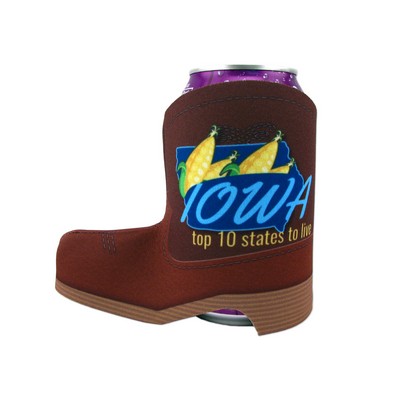 USA Made Dye Sub Cowboy Boot Can Hugger