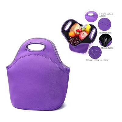 Neoprene Full color Sublimation Thermal Insulated Lunch Bags