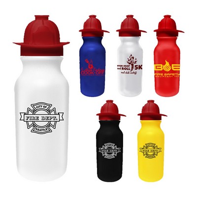 20 Oz. Value Cycle Bottle w/Fireman Helmet Push 'n Pull Cap