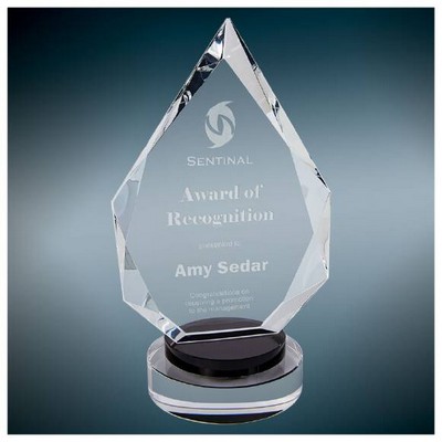 Kent Diamond Crystal Award, 8 1/4"H