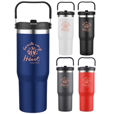 30 Oz. Vacuum Travel Mug w/Carrier