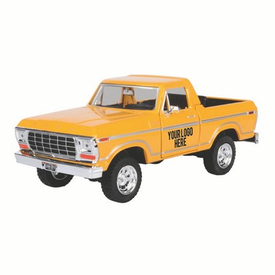 1978 Ford Bronco Custom, Yellow 1/24 scale Diecast Model Toy Car