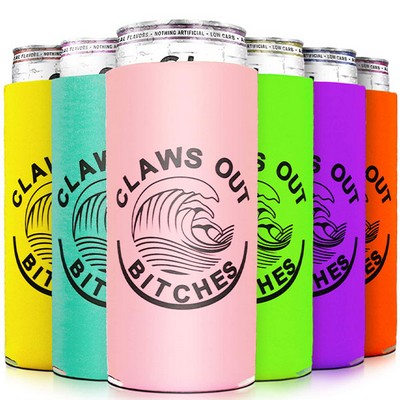 16Oz Full Color Can Cooler - Full Color With Full Color Background