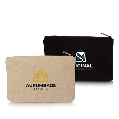 Heavyweight Cotton Canvas Cosmetic Pouch