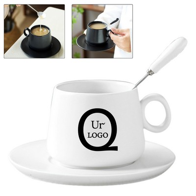 9 Oz Ceramic Coffee Cup And Saucer Sets