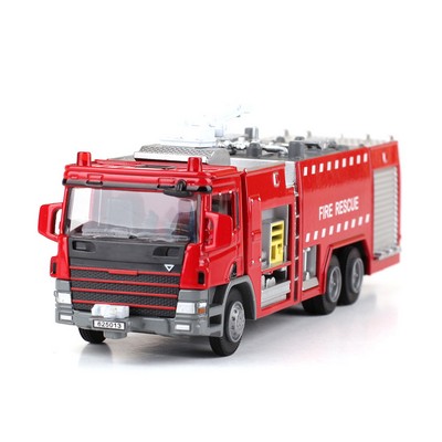 7.5" Water Tank Fire Engine Diecast Model