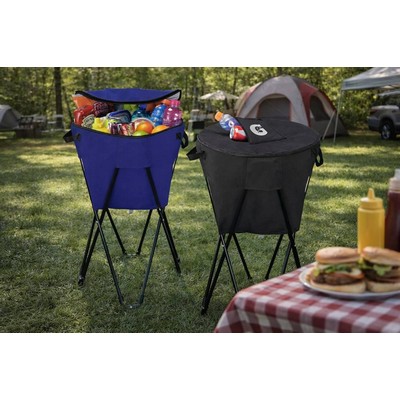 Insulated Beverage Cooler Tub with Stand
