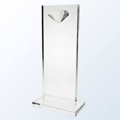 8'' Clear Diamond High-Rise Award