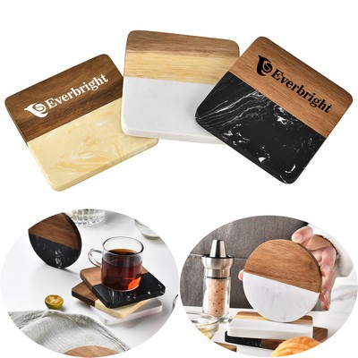 Bamboo/Marble Square Coaster