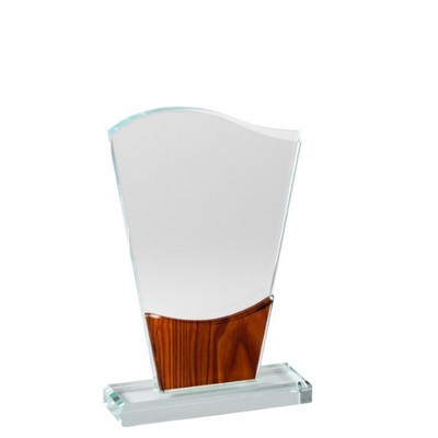 Waveform Crystal Award, 8 1/2"H