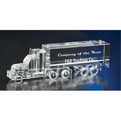 Big Bad Truck Optic Crystal Award (10"x 3")
