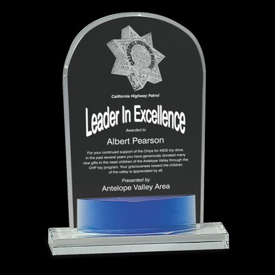 Crystal Arch w/Blue Accent (8½")