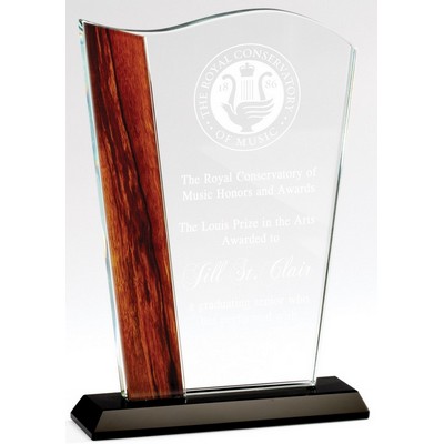 Ashford Crystal Award, 8 1/4"H