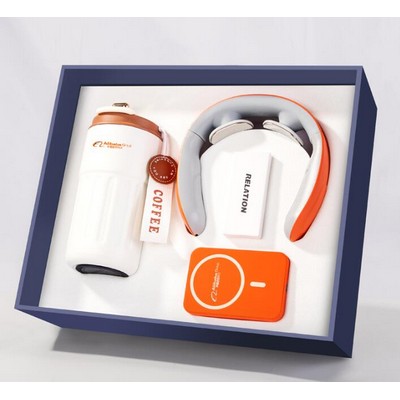 Personalize Coffee Cup Set with Neck Massager and 5000mah Power Bank