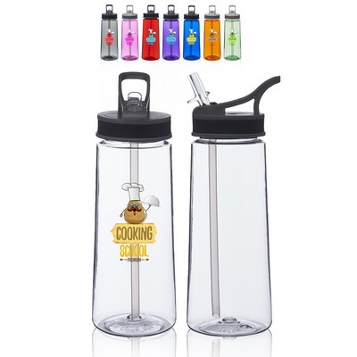 22 oz Sports Water Bottles with Straw