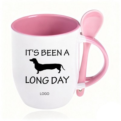 Premium Sublimation Blank White Mug 11oz Creative Ceramic Cup with Round Handle