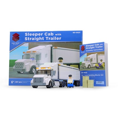 Sleeper Tractor w/Straight Trailer Building Blocks