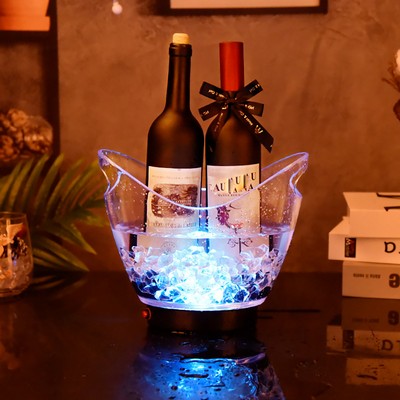 4L Capacity LED Light Up Ice Bucket