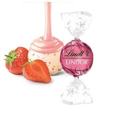 Strawberries & Creme LINDOR Truffles Bulk Pack (800 Pieces)