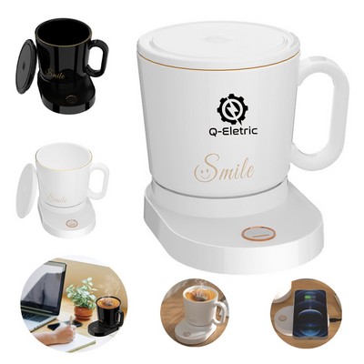 Smart USB Wireless Charging Mug Temperature Control Self-Heating Coffee