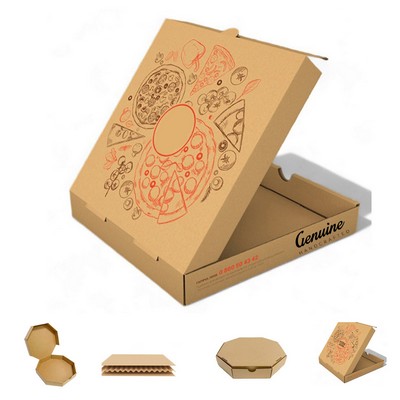 Kraft Paper Pizza Box