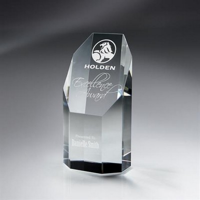 Optic Crystal Wide Octagon Tower (Medium)