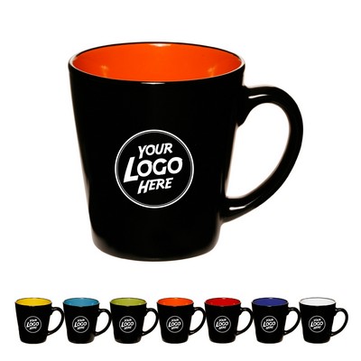 Two-Tone Latte Custom Mugs 12 oz