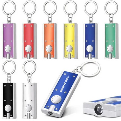 Mini Metal LED Flashlight Keychain