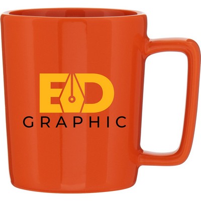 14 oz Madrid Ceramic Mug (Orange)