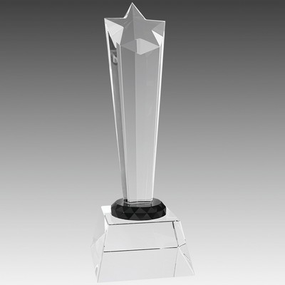 Crystal Rising Star with Base