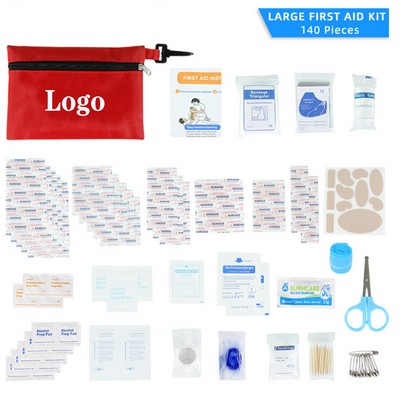 140-Piece Compact Emergency First Aid Kit