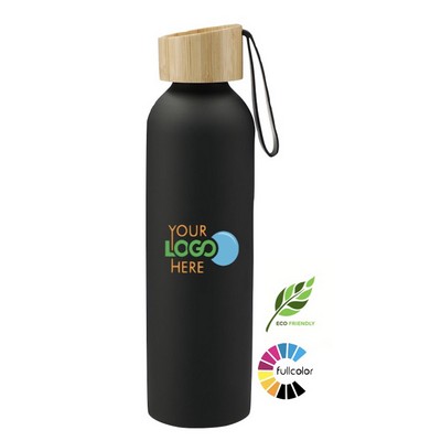 Eco Friendly Sport Bottle w/Bamboo Lid