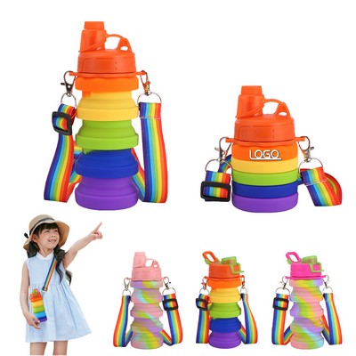 Colorful Silicone Folding Bottle