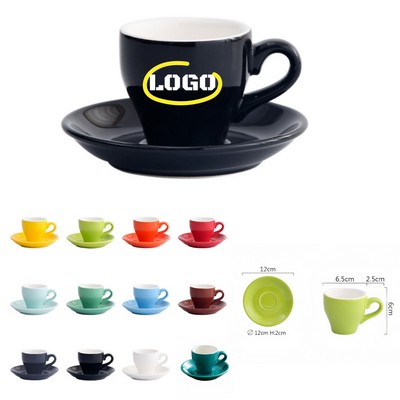 Ceramic Espresso Cups Set -2.7 OZ.