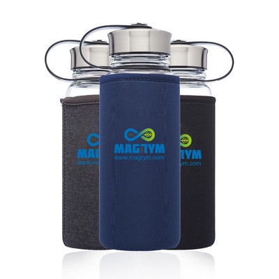 25 oz. Kangaroo Glass Bottles in Neoprene Pouch