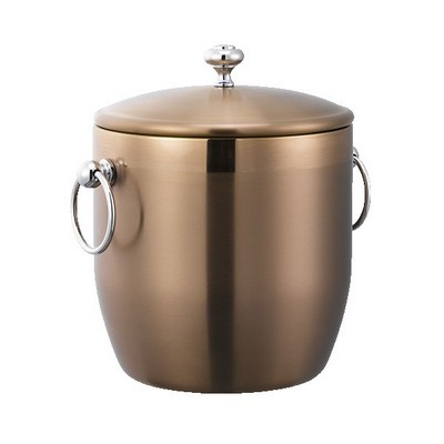 Double Wall Stainless Ice Bucket (Rose Gold)