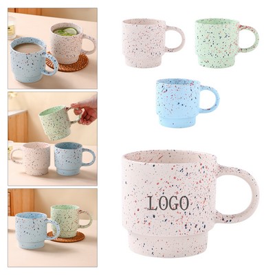 Ink Sesame Glaze Ceramic Mug 13 oz