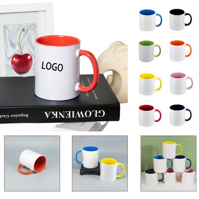 11 Oz. Two-Tone Latte Personalized Ceramic Mug